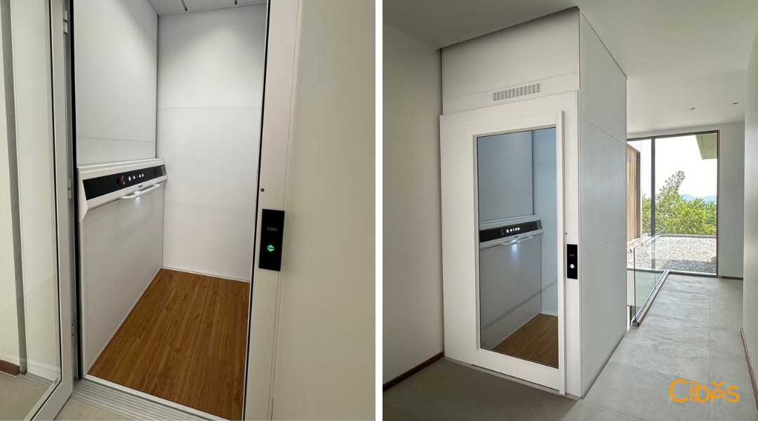 Indoor and Outdoor Cibes Lift Solution for our customer in Phuket | We create your own design with our lift configurator.