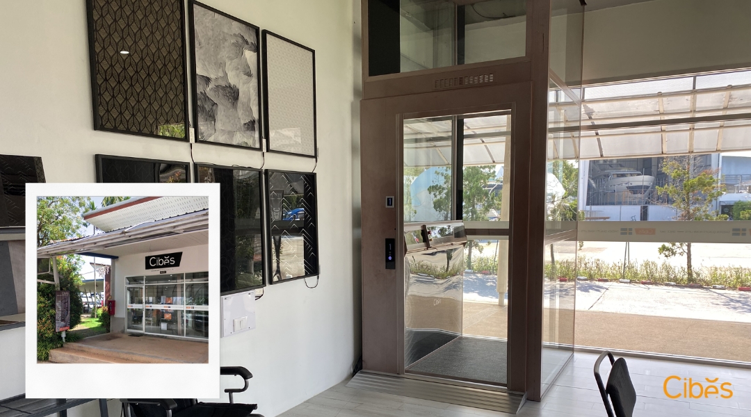 Cibes Lift Showroom at Phuket, We offer customers the opportunity to touch and experience.