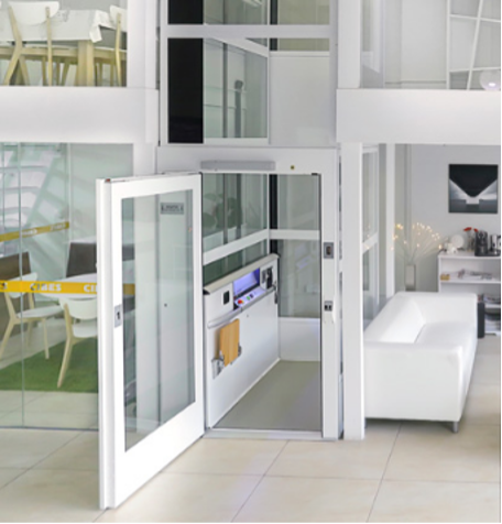 Cibes lift Extra size model a8000 in full panoramic glass